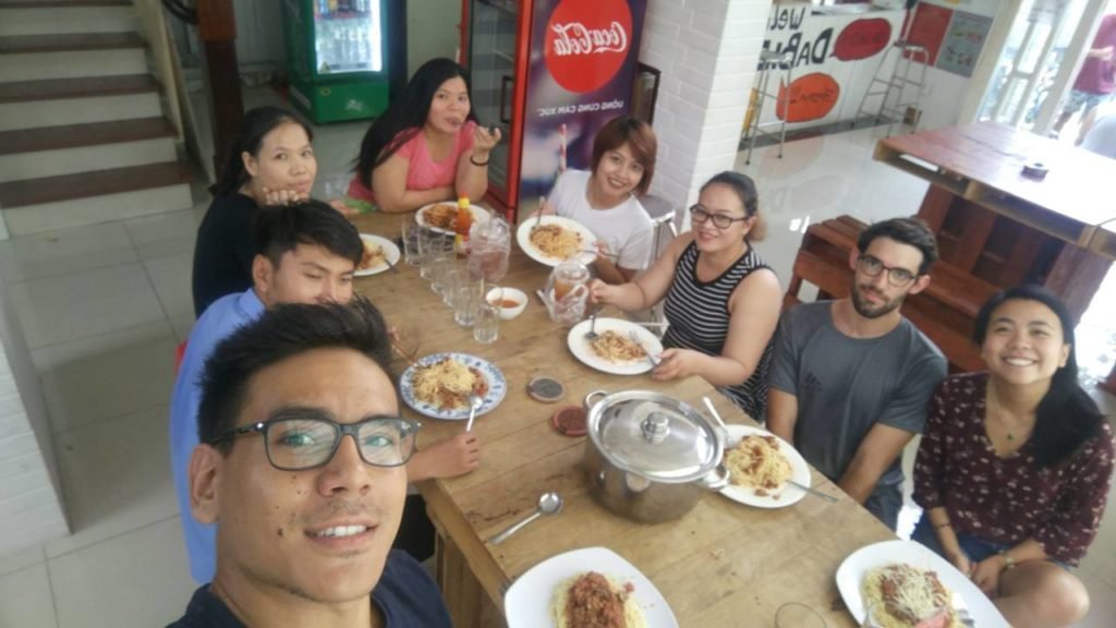 DaBlend Hostel team lunch and meeting