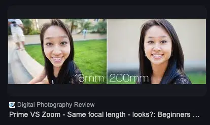 focal length zoom 16mm versus 200mm