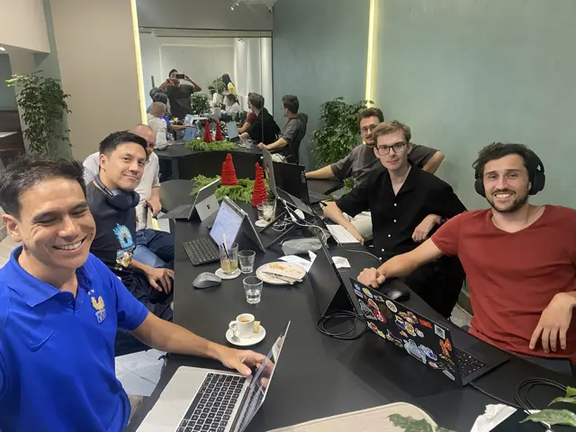 coworking with friends in saigon with chou tac chung and nicolas thanh and felix becquart in thao dien