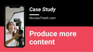 how this videographer caught his audience interest & started selling a product