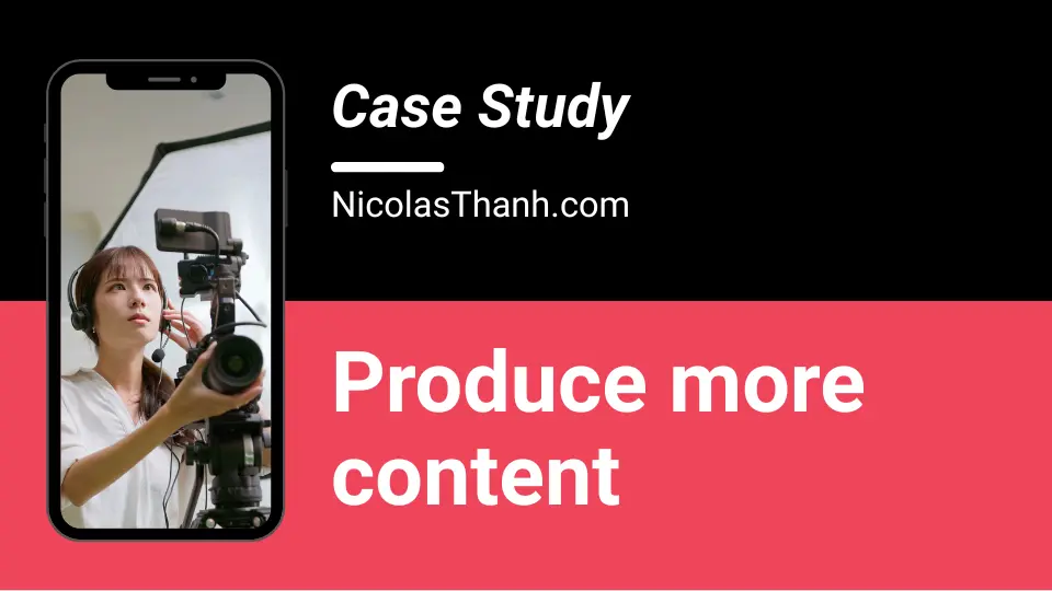 how this videographer caught his audience interest & started selling a product